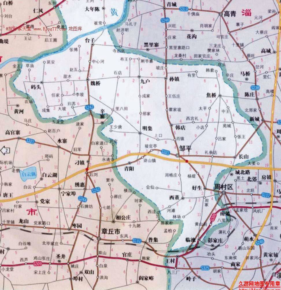 邹平县公路里程图全图,邹平县公路里程图高清版