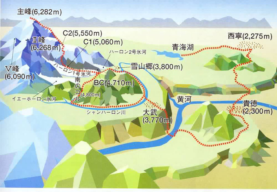 山峰资料: 阿尼玛卿山(anemaqen)全接触[组图]