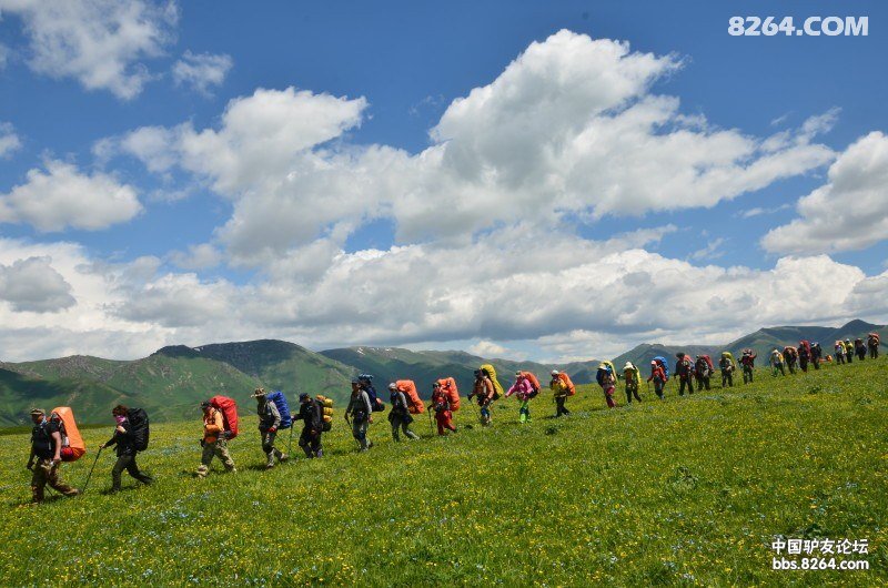 新疆蓝天救援队各队拉练斋桑古道