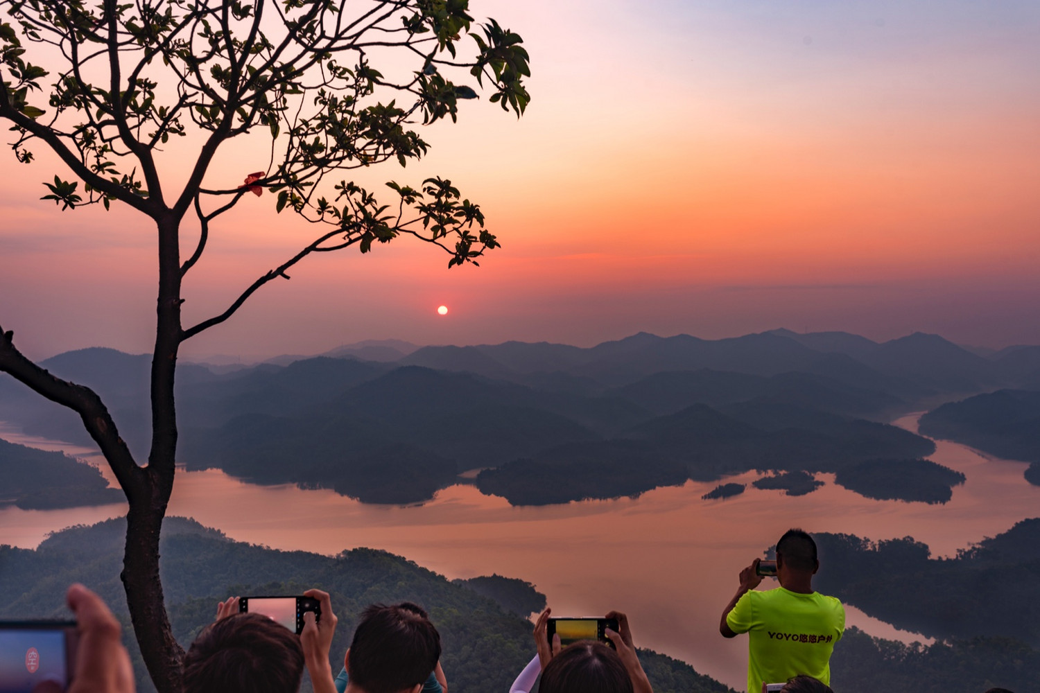 中山狮头山日出